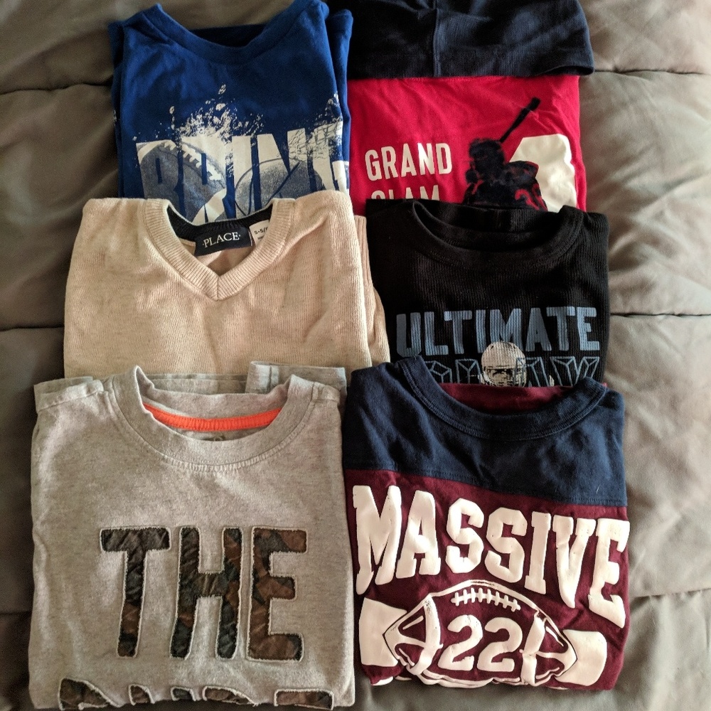 Boy long sleeve shirts size 5/6